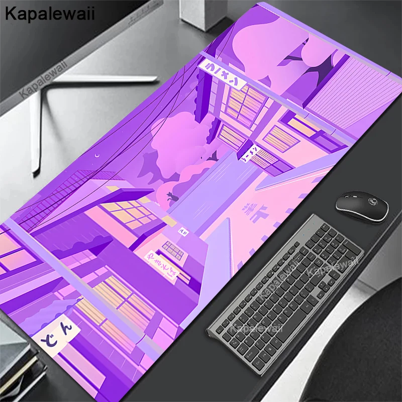 

2026 Large Mouse Pad Night City Gamer Mousepad HD Print Gaming Keyboard Pads Desk Accessories XXL Table Carpet Rubber Desk Mat