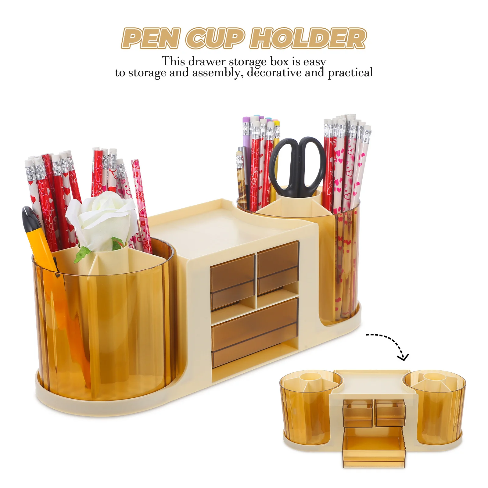 Drawer Box Pen Storage Organizer Desk Drawer Organizers Desktop Storage Drawers Small Organizer with Drawers File Container