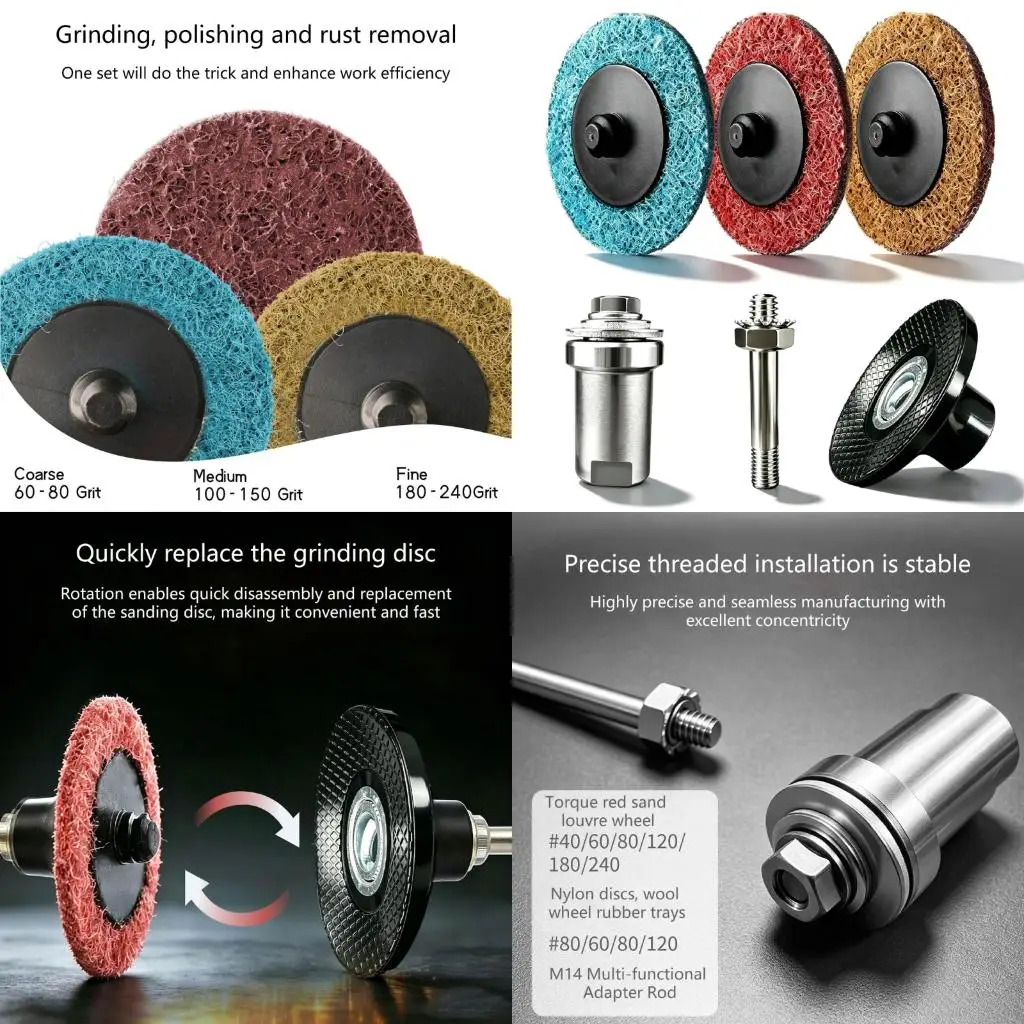 

20pcs Quick Lock Accessory Assortment Sanding Discs Assortment Backing Pad high quality