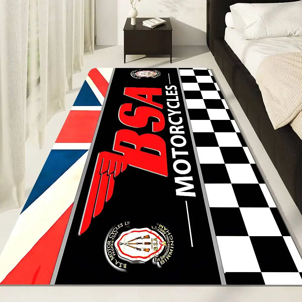 BSA Retrofit Motorcycle Bathroom Mat Anti-slip Absorb Water Long Strip Cushion Bedroon Mat Welcome Doormat