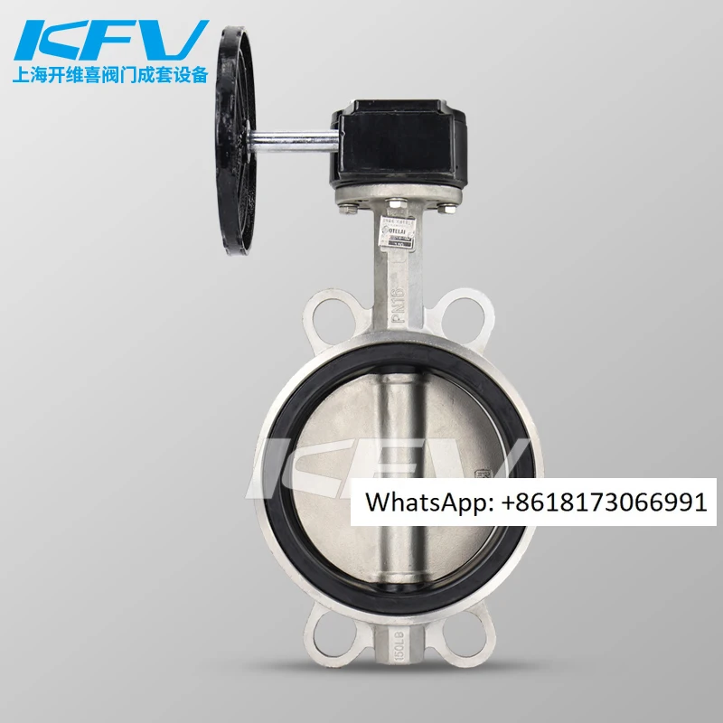 

Turbine Clamping Butterfly Valve D371X-16P Stainless Steel 304 Ternary PTFE Manual On/Off Valve