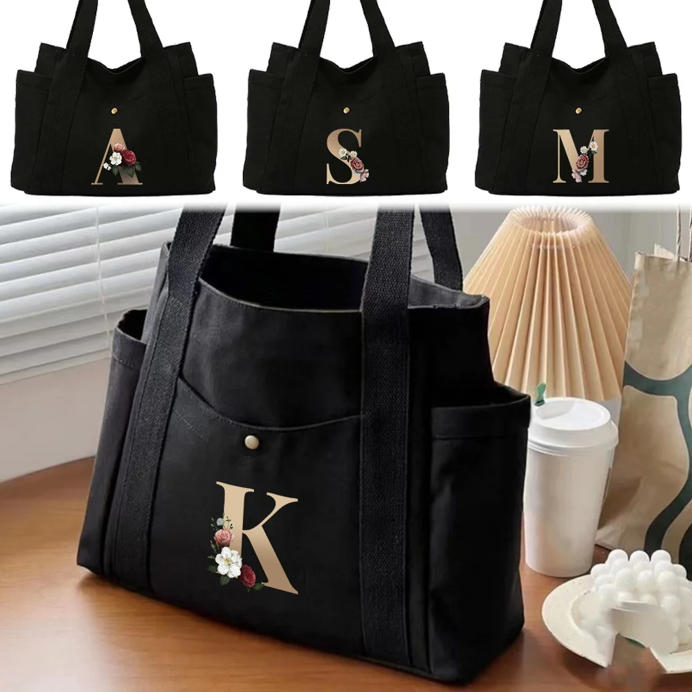 

Холщовая сумка большой емкости, золотая серия, складные сумки для покупок, портативная сумка на одно плечо, моющаяся повседневная дорожная сумка