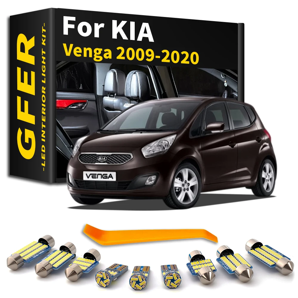 Car Interior LED Light Kit Accessories Canbus For KIA Venga 2009 2010 2011 2012 2013 2014 2015 2016 2017 2018 2019 2020