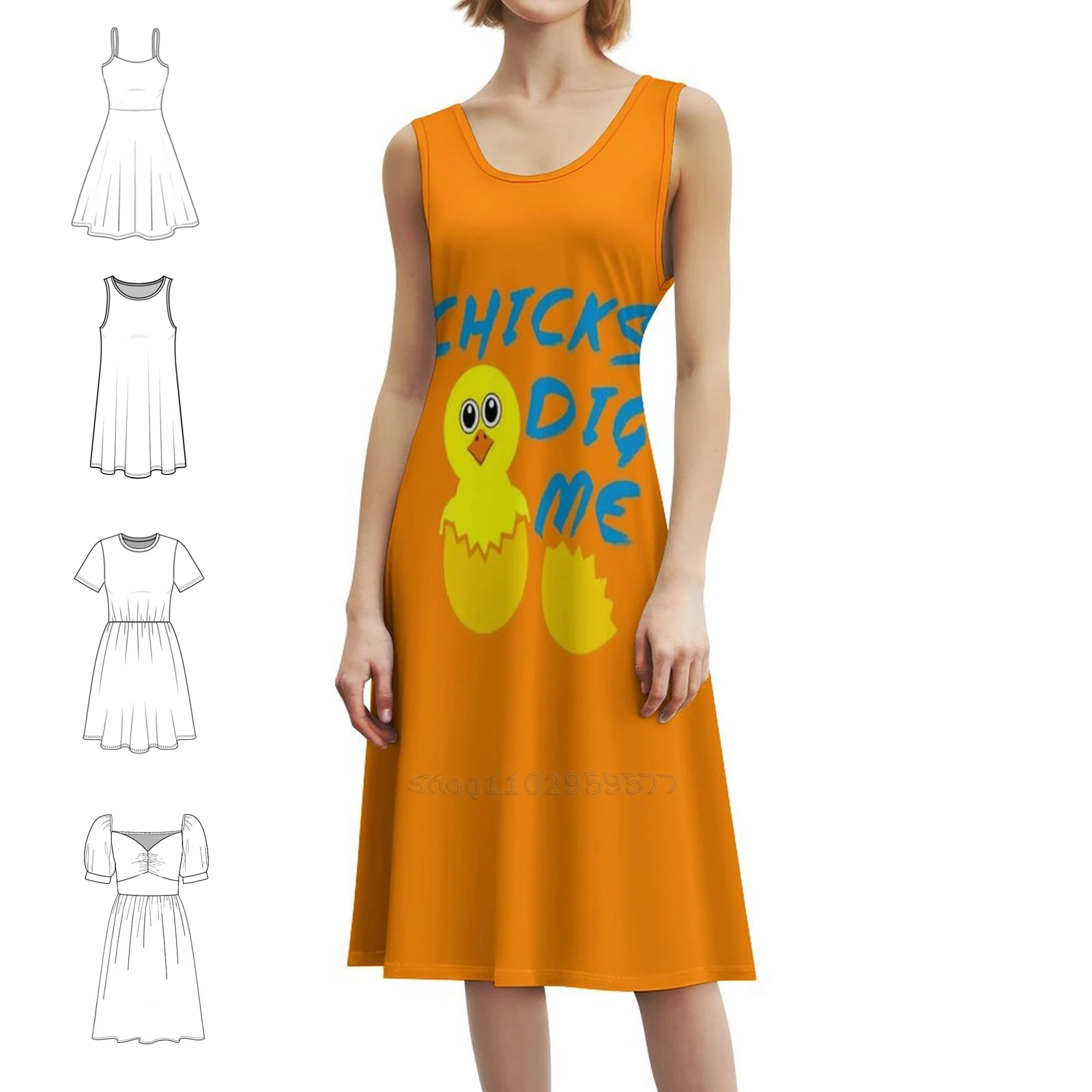 

Chick Dig Me Повседневное платье в корейском стиле для женщин Простые повседневные офисные женские платья Пасхальный саркастический для отца, дедушки, женщины