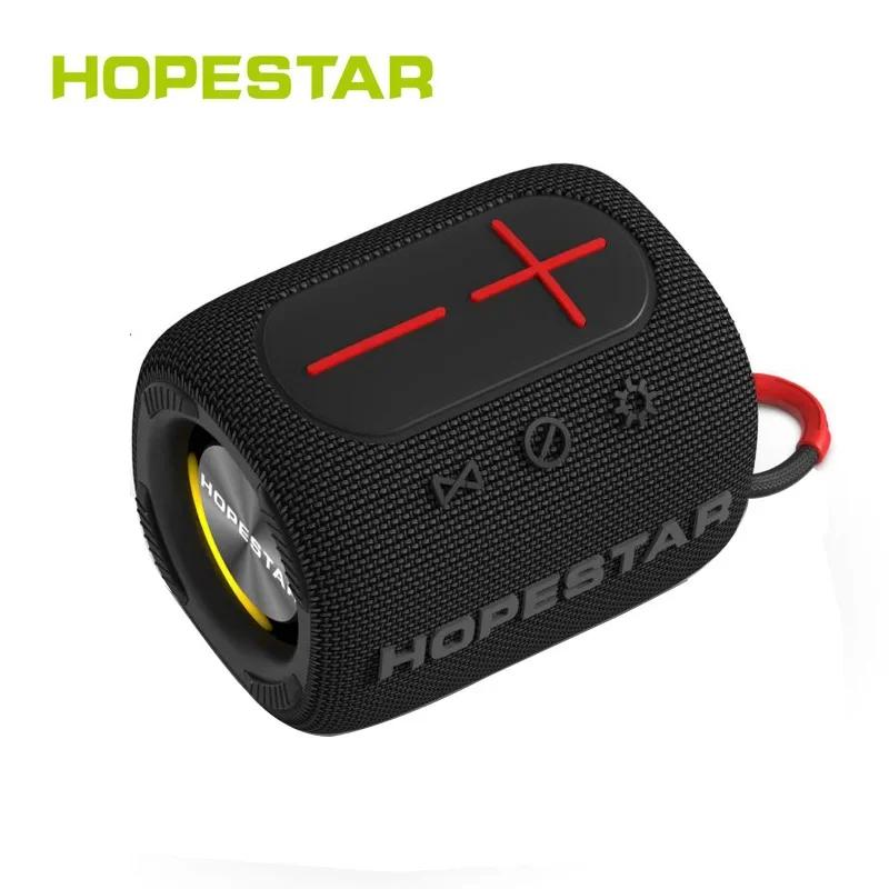 Imagem -04 - Hopestar-mini Portátil Boombox Estéreo Qualidade de Som Cartão tf u Disk Player Bluetooth sem Fio Alto-falante Baixo Profundo e Poderoso