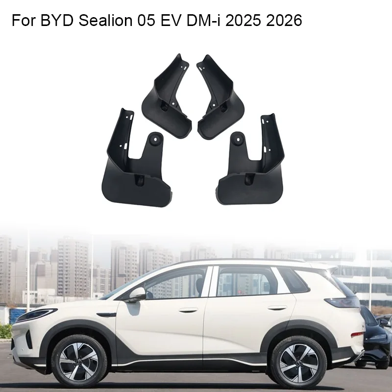 

4pcs Mudguards For BYD Sealion 05 EV DM-i 2025 2026 Mud Flaps Splash Guards Fender Dirt Protection Winter Sediment