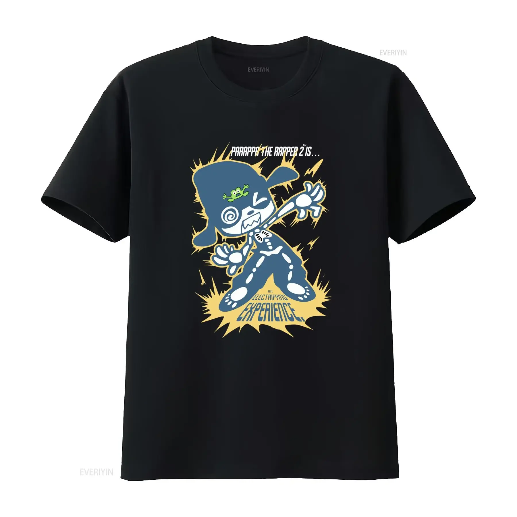 PaRappa the Rapper 2 All Size T Shirt For Fan Electric Experience Design Perfect Fans vintage Washed homme Stretched Stylish