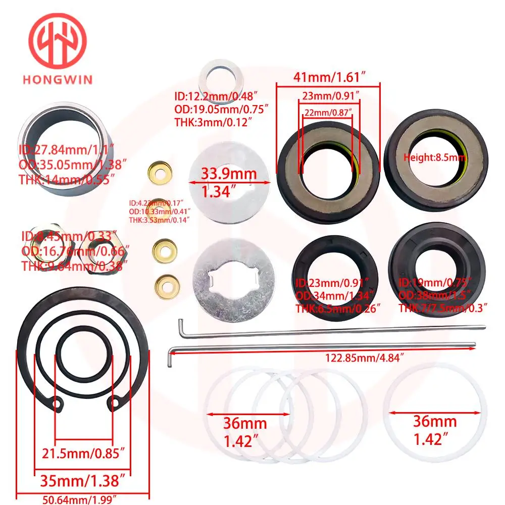 Power Steering Rack Gear Gasket Repair Seal Kit 04445-12110 For Toyota Corolla AE100 AE101 AE102 1.6L 1.8L 1991-1997 0444512110