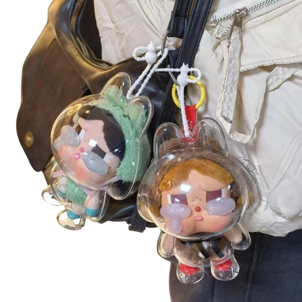 

Прозрачный защитный чехол, чехол для хранения игрушек с героями мультфильмов, милый эльф, плюшевая крышка для дисплея, прозрачный чехол для куклы для любителей кукол