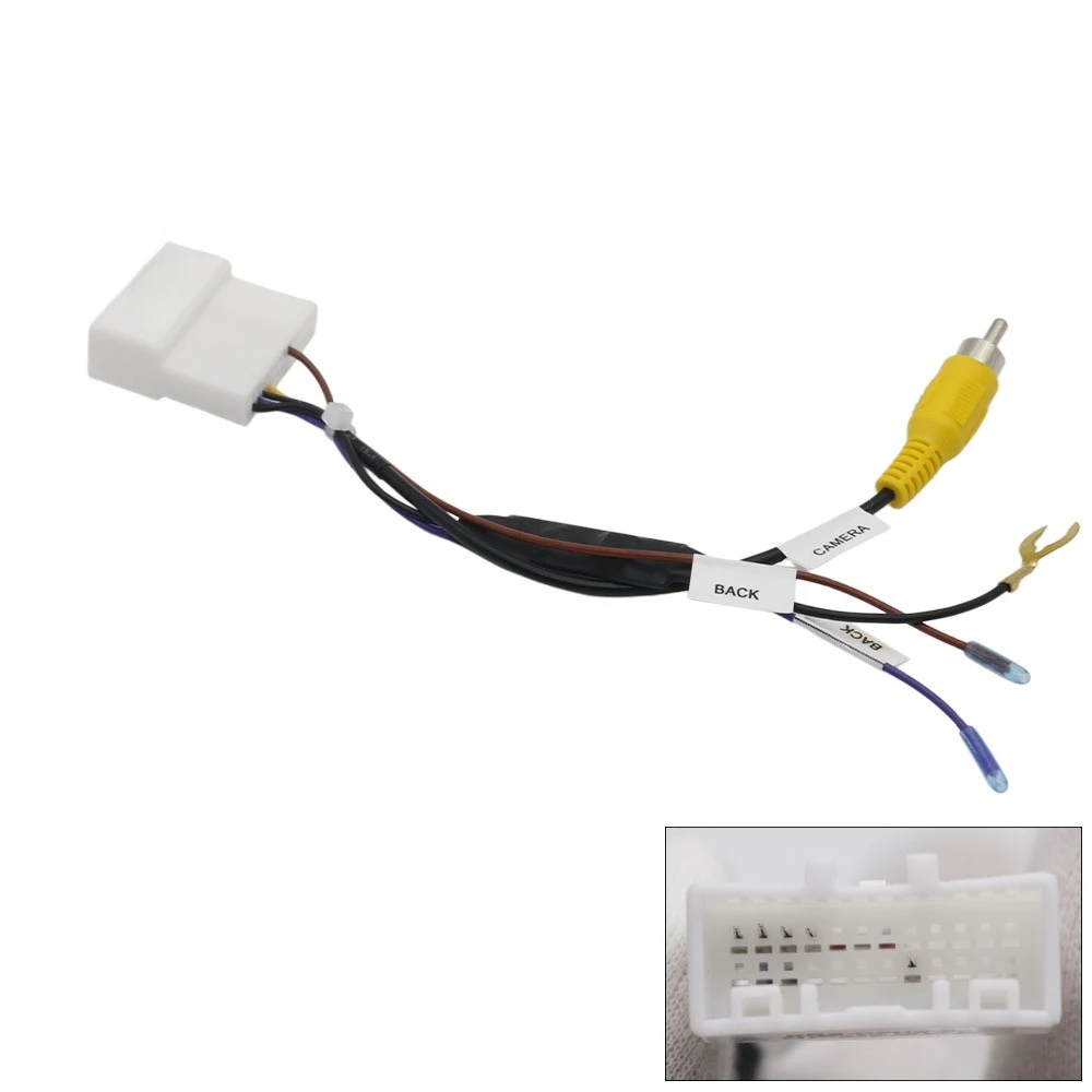 For Nissan Factory Radio 24 Pin Camera Video Output Cable Adapter Reverse Wire