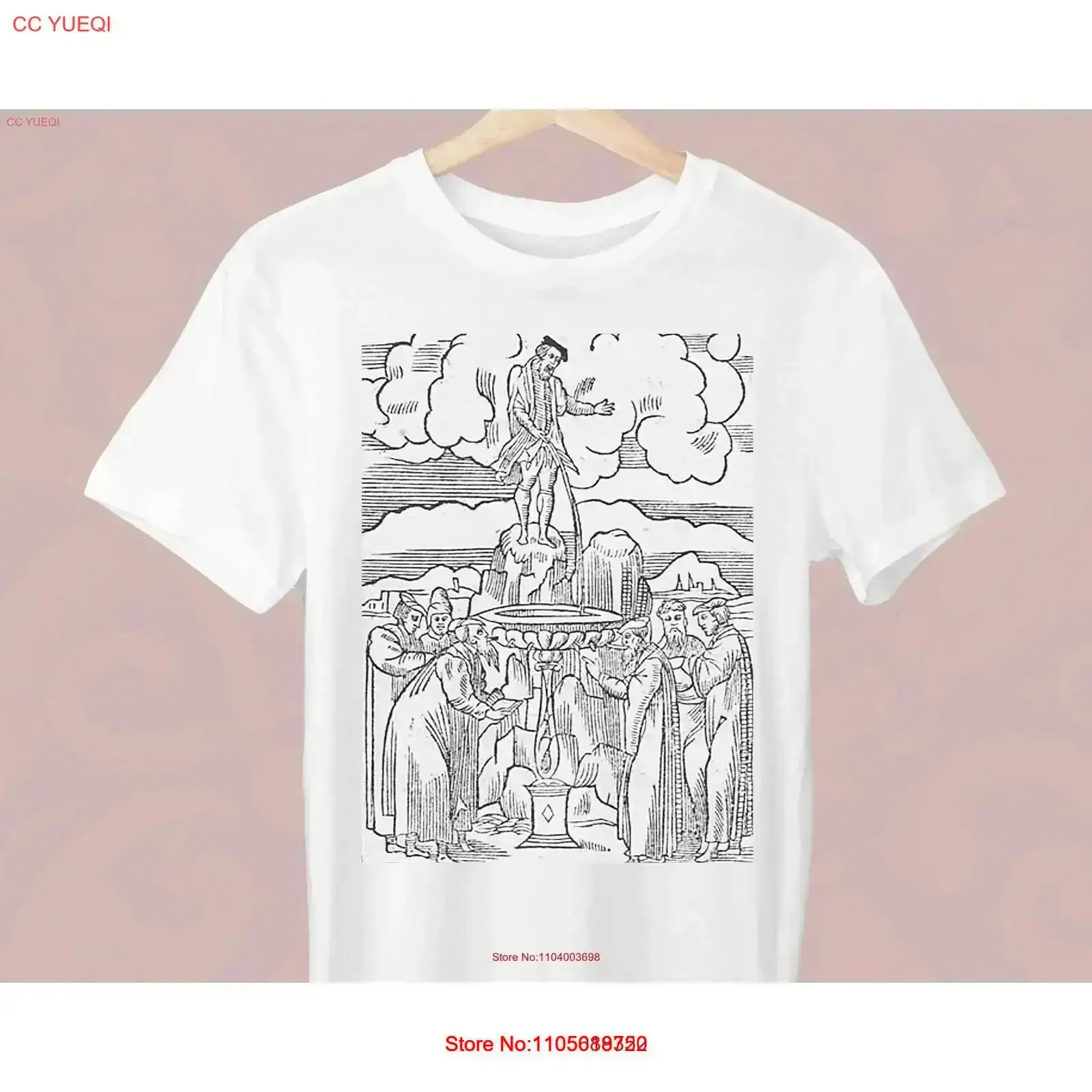 Homer stands urinating into a fountain Guillaume La Perrière T Shirt Greek Stylish vintage Washed fashion Soft Stretched