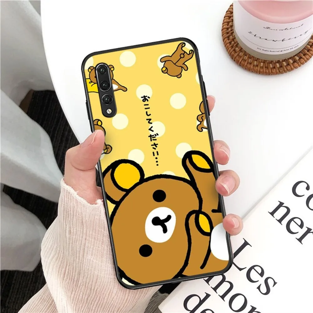 Cute R-Rilakkuma Phone Case For Huawei P 8 9 10 20 30 40 50 Pro Lite Psmart Honor 10 Lite 70 Mate 20lite