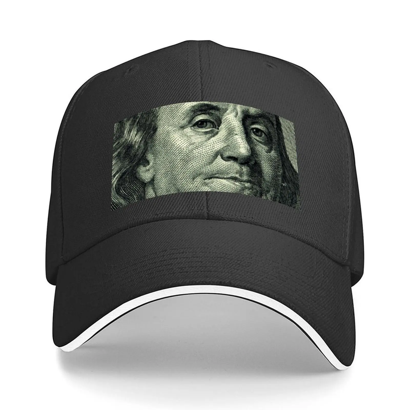 

Ben Franklin Hundred Dollar Bill Baseball Cap Trucker Cap fashionable Sunhat Ball Cap Men's Women's
