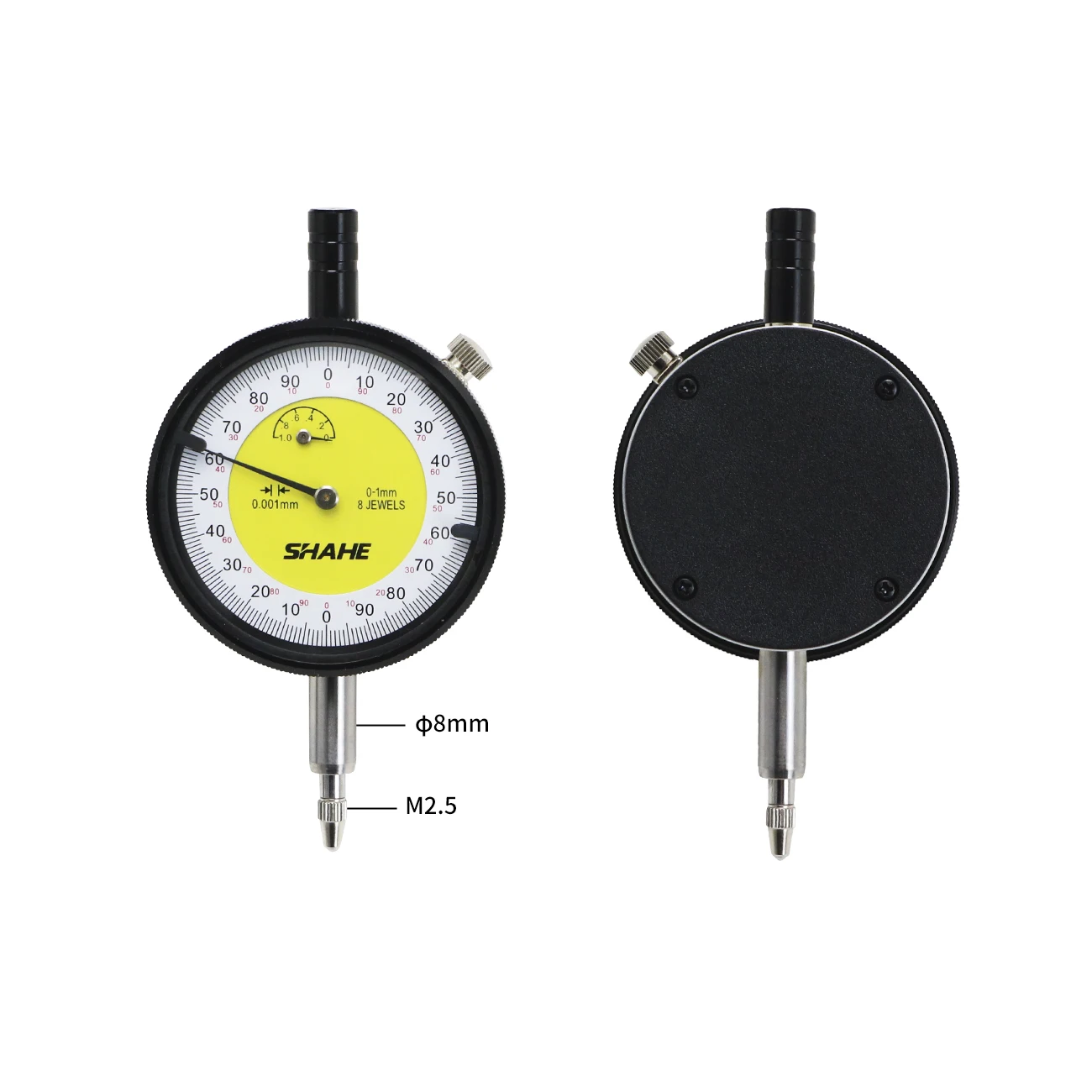 Micron Dial Indicator 0-1mm Measuring Range Precision Shockproof Indicator Precision Dial Indicator Gauge