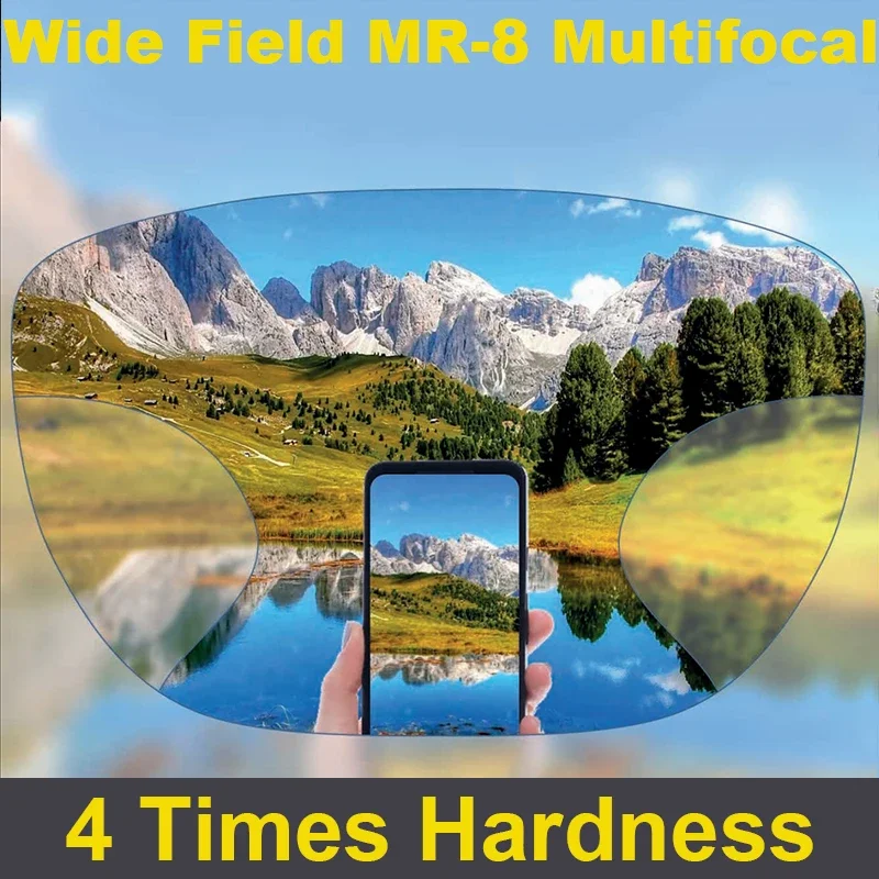 2025 Widest Field Multi-focus Prescription Progressive Lens See Far and Near ADD Lenses Office Reading Medical V+ Hard Durable