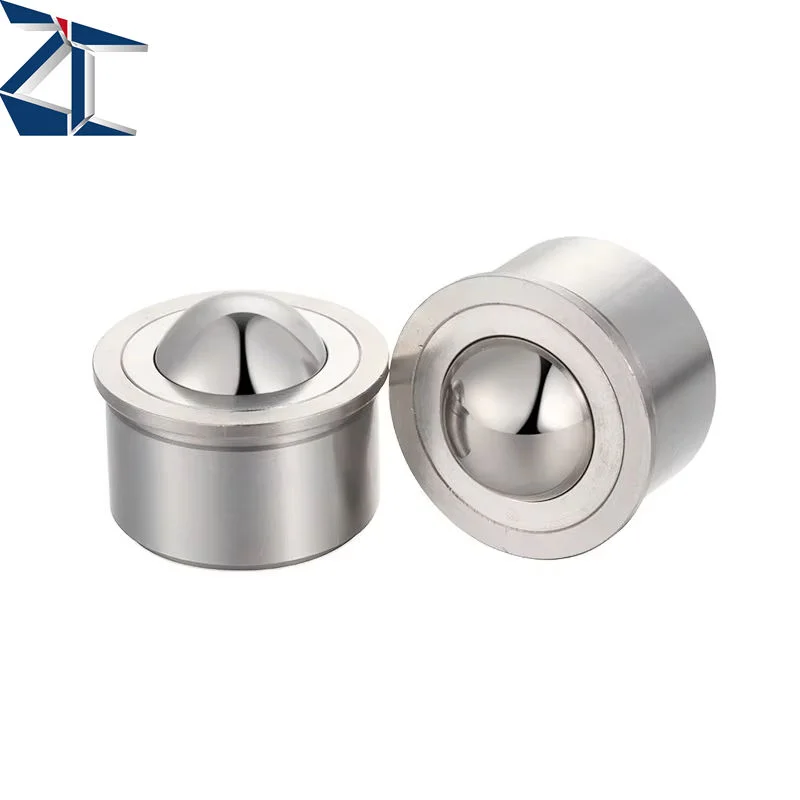 ZBCHA High Precision Stainless Steel Press Fit Ball Roller Wear Resistant Ball Plunger for Mold Automation Machinery