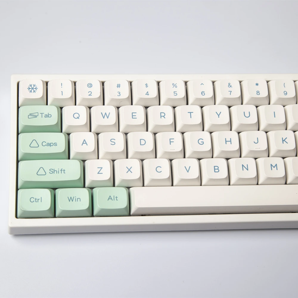 137 Keys XDA Keycaps Ice Mint Dye Sublimation PBT Keycap For Cherry MX Switch Mechanical Keyboard XDA Profile Key Caps custom