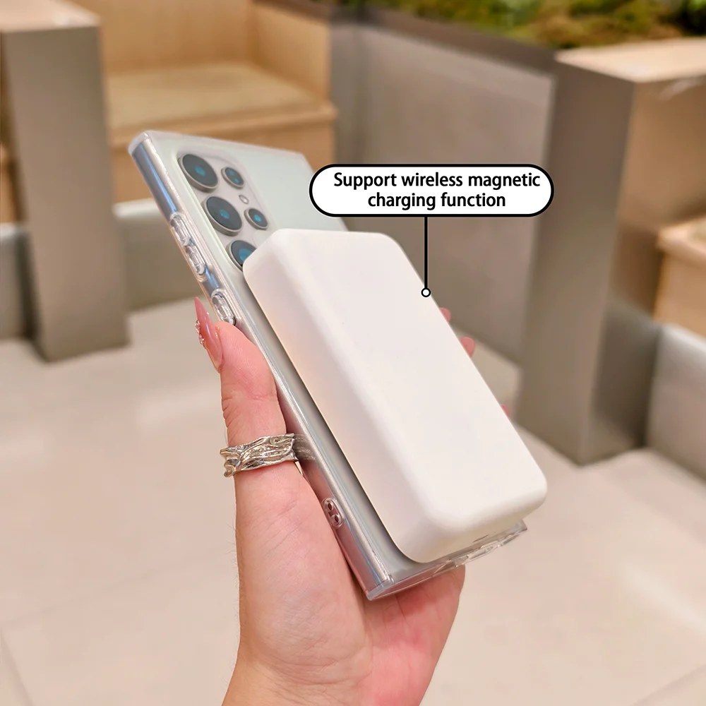 Etui na telefon komórkowy S24U, zmieniające kolor, matowe, magnetyczne, pasujące do Samsung Galaxy S25 S24FE S23, wysokiej jakości, wodoodporne.