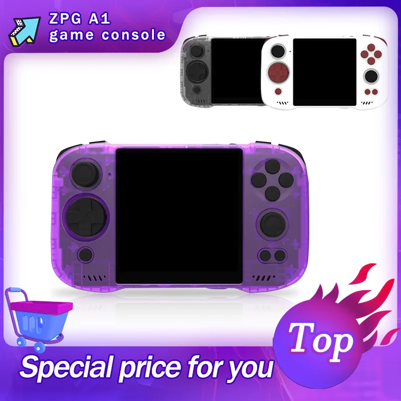 ZPG A1 Unicorn Game Console 4.0 Inch 720p Helio G99 Processor 4500mAh Battery Six-Axis Gyroscope for Enhanced Gaming Experience