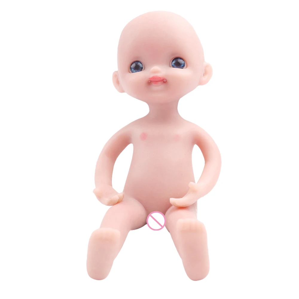 

IVITA WG1567 5.5inch 99g Full Body Silicone Reborn Baby Dolls Mini Newborn Realistic Doll for Children Christmas Toys