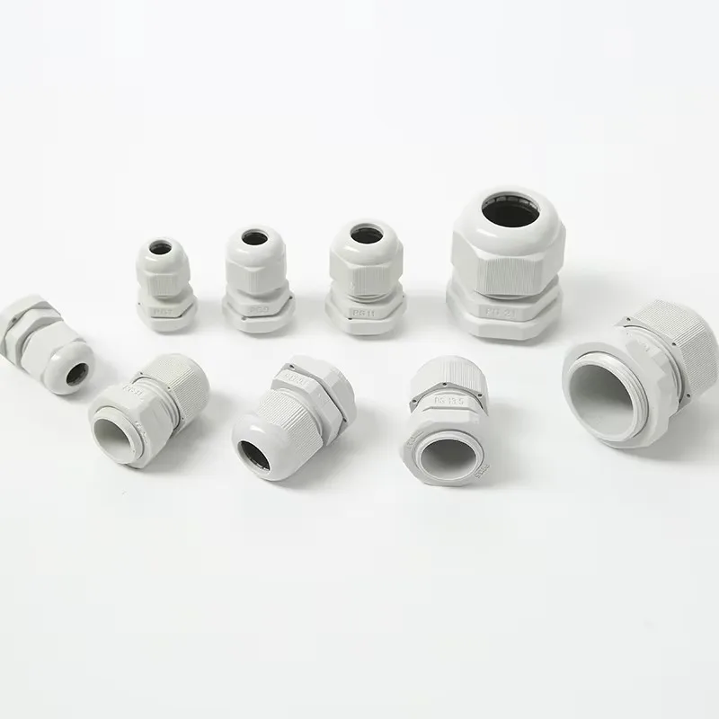 ELEWIND PG Nylon waterproof connector Cable connector external thread clamp plastic seal Gergran head lock fixing head