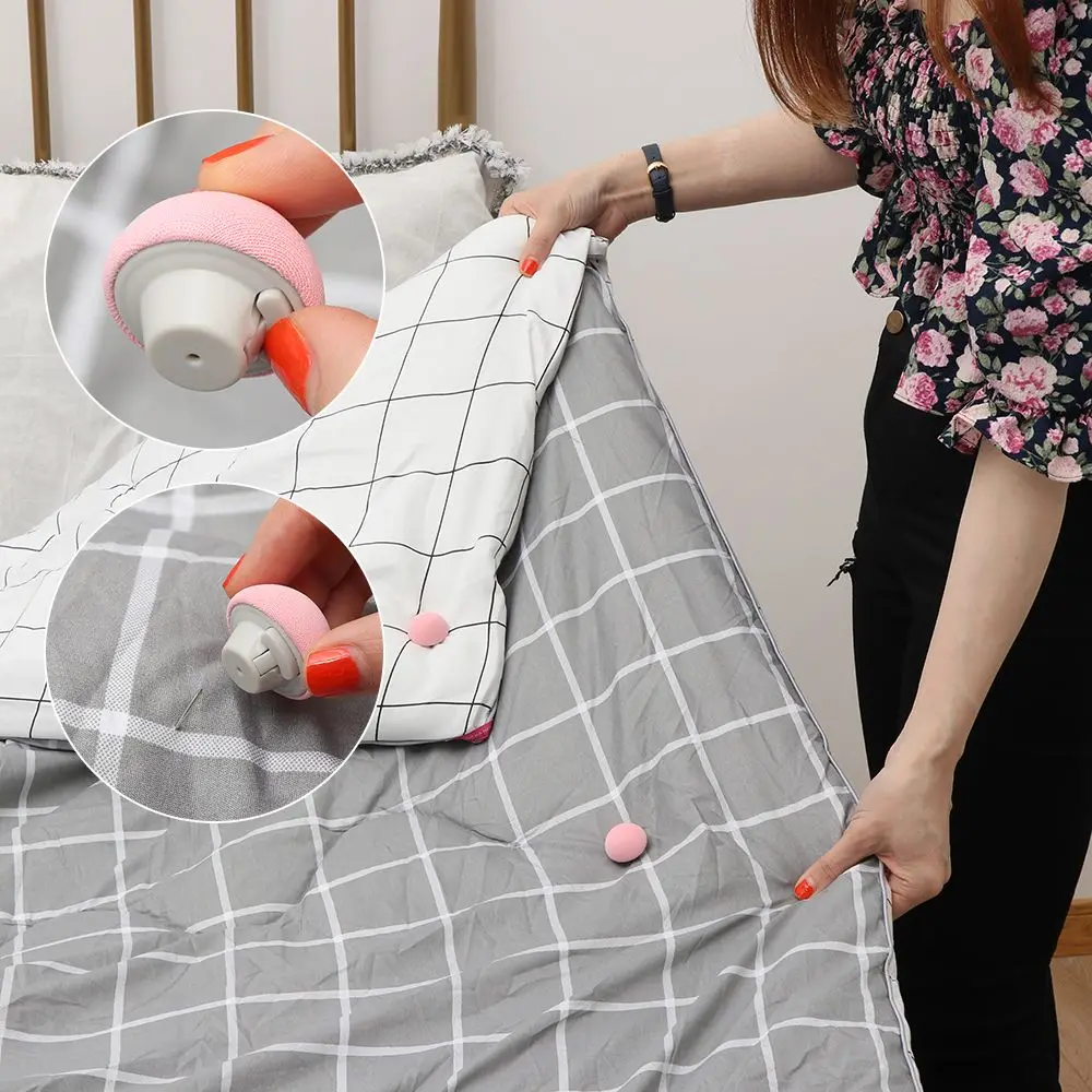 4Pcs Non-Slip Slip Quilt Garment Mattress Clip Bed Sheets Buckle Mushroom Quilt Holder Quilt Fixer