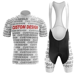 Customization Name Cycling Jersey Set Women Short Sleeve Summer Men Team Cycling Clothing MTB Maillot Ropa Ciclismo Bicycle Wear