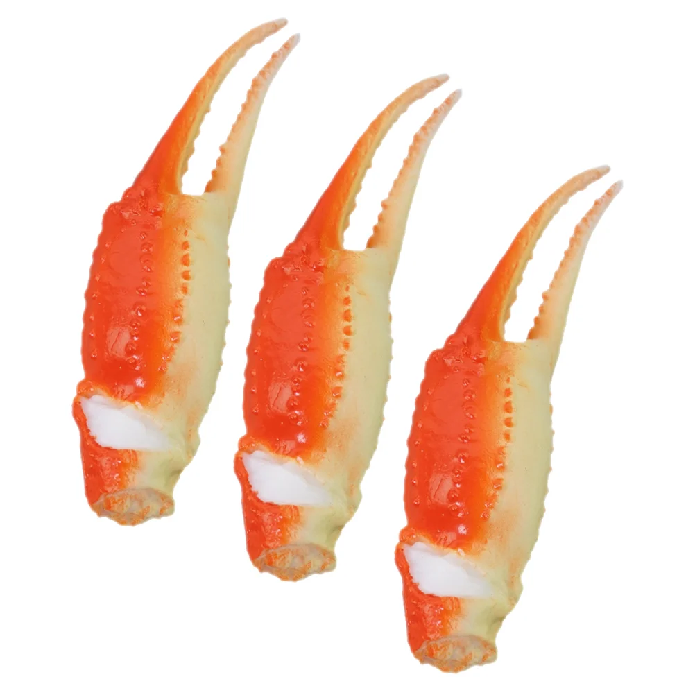 Imitation Crab Legs Compact Decor Claw Shaped Figurine Artificial Faux Simulated Toy