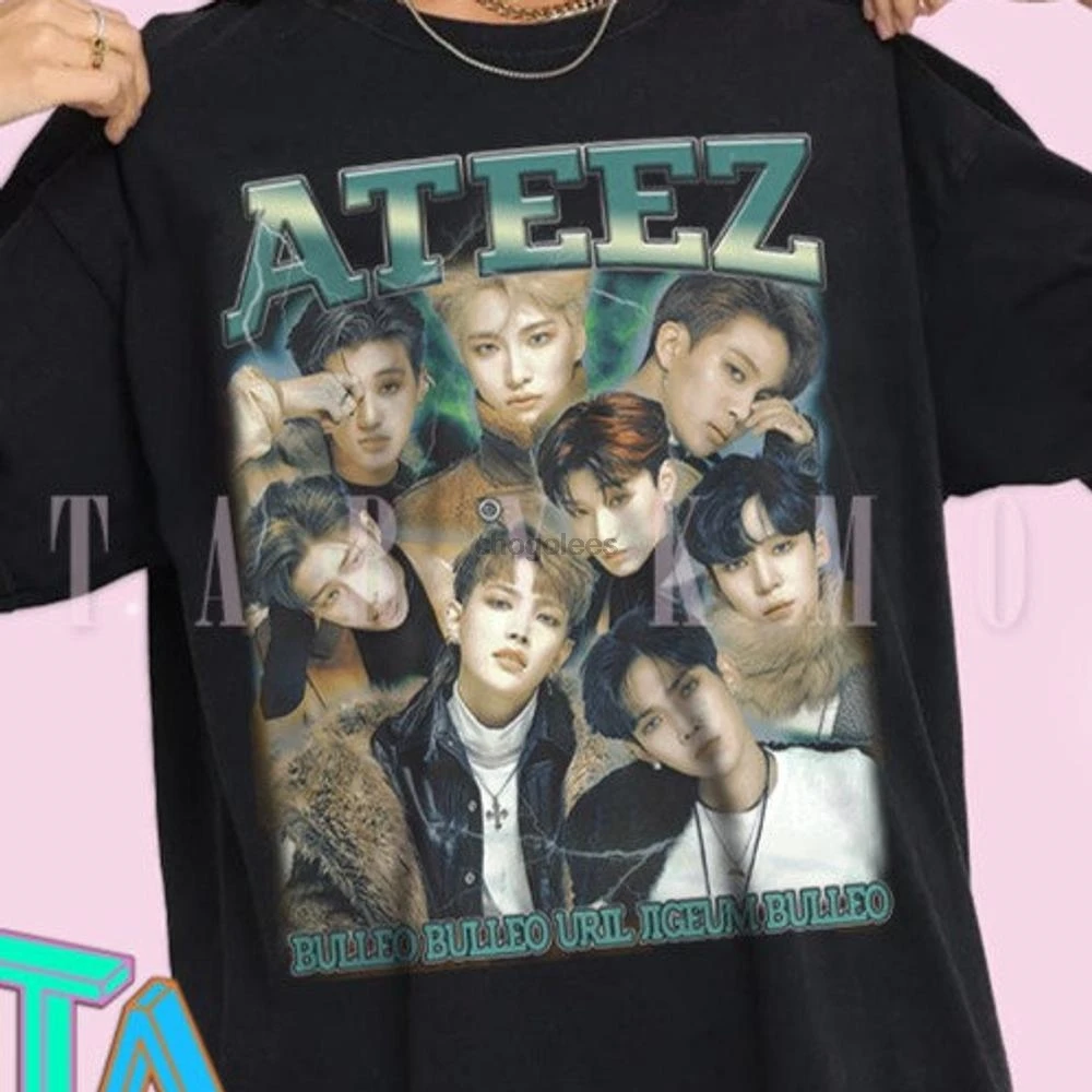 Ateez Mingi Ateez Fix On Atiny shirt kpop top kpop concert ateez inception Short Sleeve Unisex Unique GiftsVintage (2)