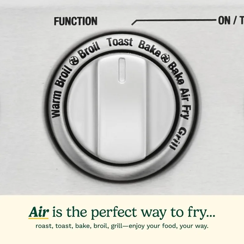 مقلاة هوائية من كوزينارت + فرن محمصة حرارية، فرن 8-1 مع خبز، شواية، خيارات شواء ودافئة، ستانلس ستيل، TOA-70