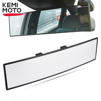 Universal For Car SUV Truck Anti-glare Rear View Mirror 30cm Panoramic Convex Rearview Mirror Clip-on Wide Angle Interior Mirror