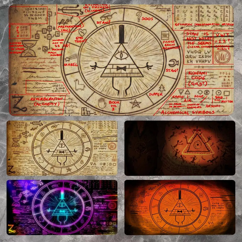 

Коврик для мыши G-Gravity Fall 90x40 см, нескользящий игровой коврик для мыши, коврик для мыши для геймеров, коврик для механической клавиатуры, XXL коврик для стола