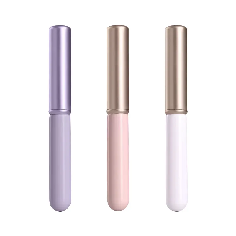 Mini Lip Brush with Lid Cover Portable Makeup Brush High Quality Round Head Lipstick Brush White Recommended Lip Makeup Tools