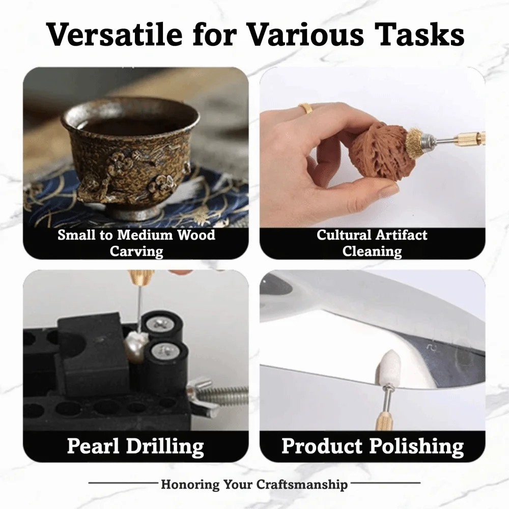 

USB Mini Electric Drill Kit Portable Design 0.7-1.2mm Precision Precision Electric Drill Multi-Function Variable Speed