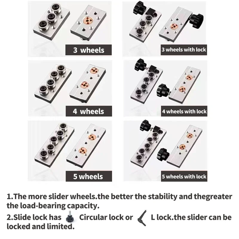 Built-in dual-axis linear guide 47mm SGR20N Roller slide 1 SGB20N block and 1 SGR20N guide Length 100-1000mm Woodworking slide