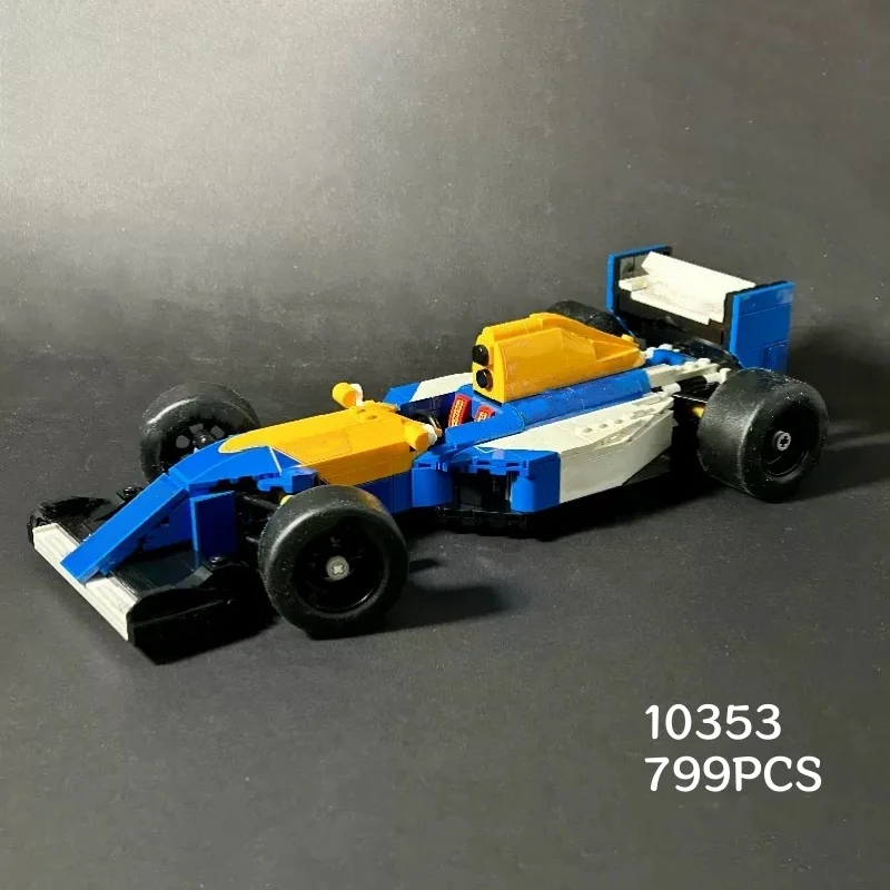 

10353 Williams team FW14B And Niegel Mansell 799PCS Blue Car Model Birthday Gifts Brick Children Educational Toy