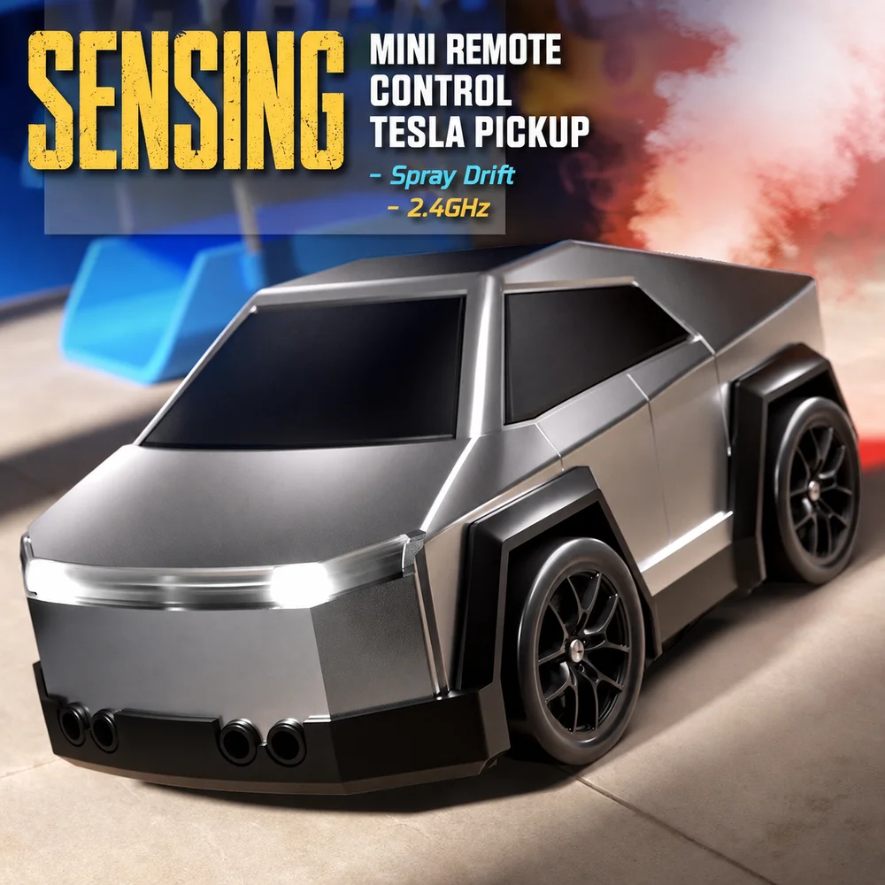4WD High Speed Drift Mini Desktop RC Car Smart Follow Escape Sensor LED Light Mist Spray Cool Gift For Kids