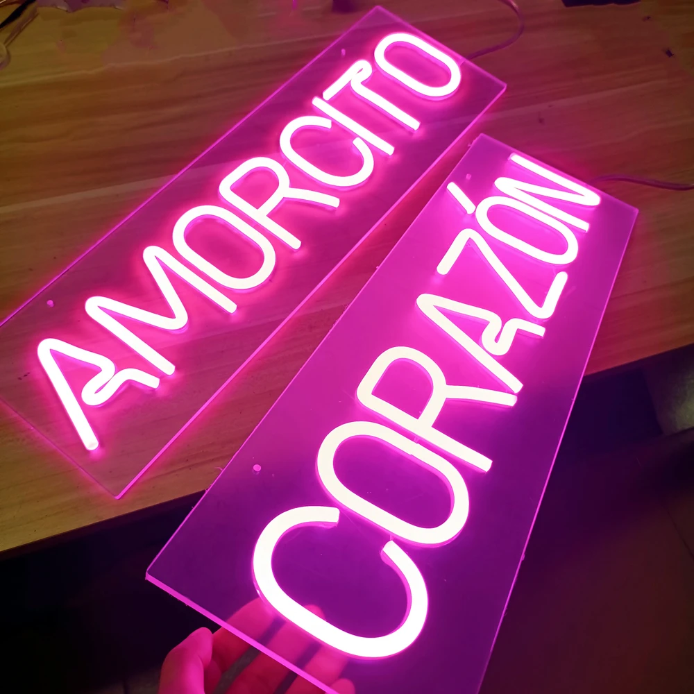 Imagem -06 - Deli Custom Neon Sign Design Personalizado Carta Nome Sinal para Casa Casamento Aniversário Decoração Salon Bar Cafe Shop ad Light Sign