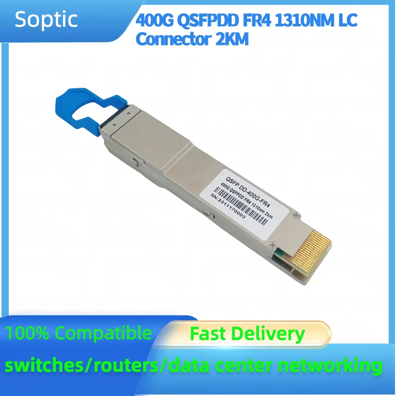 Juniper  Compatible QSFPDD-400G-FR4 Compatible 400GBASE-FR4  1310nm 2km DOM Duplex LC SMF Optical Transceiver Module