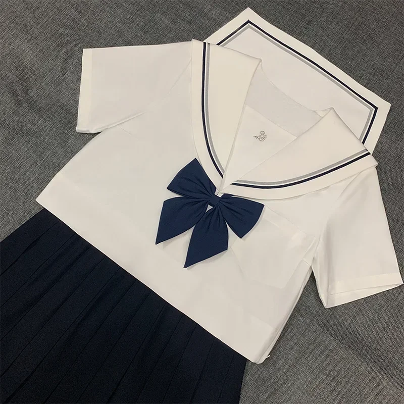 Uniformi scolastiche coreane giapponesi Ragazze JK Uniforme Manica lunga/corta Abito da marinaio Costumi cosplay di marinaio della scuola superiore