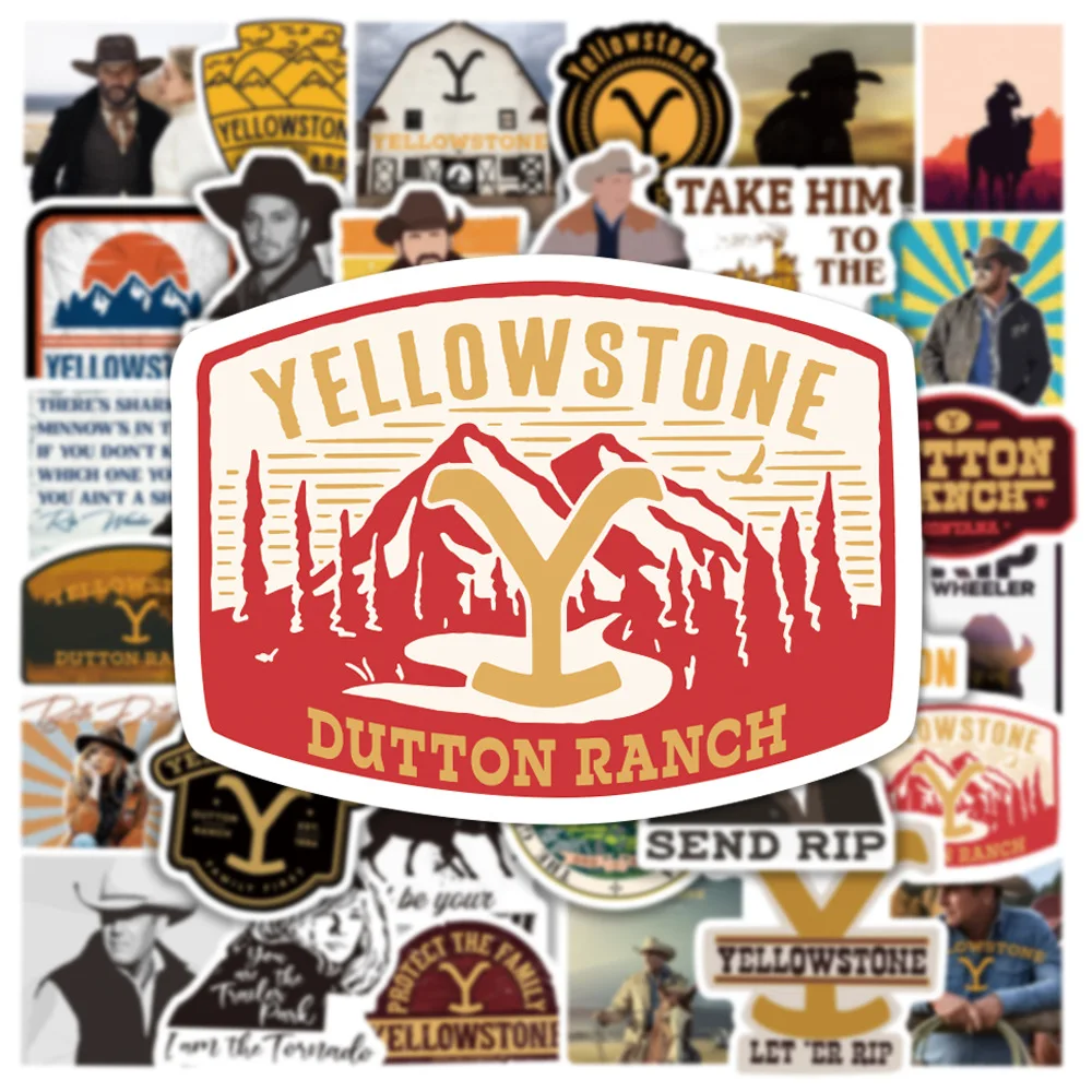 10/30/50pcs American Drama Yellowstone Park Graffiti Stickers  Usa Up Life Funny Scrapbook Diy Gift Laptop Phone Decal Stickers