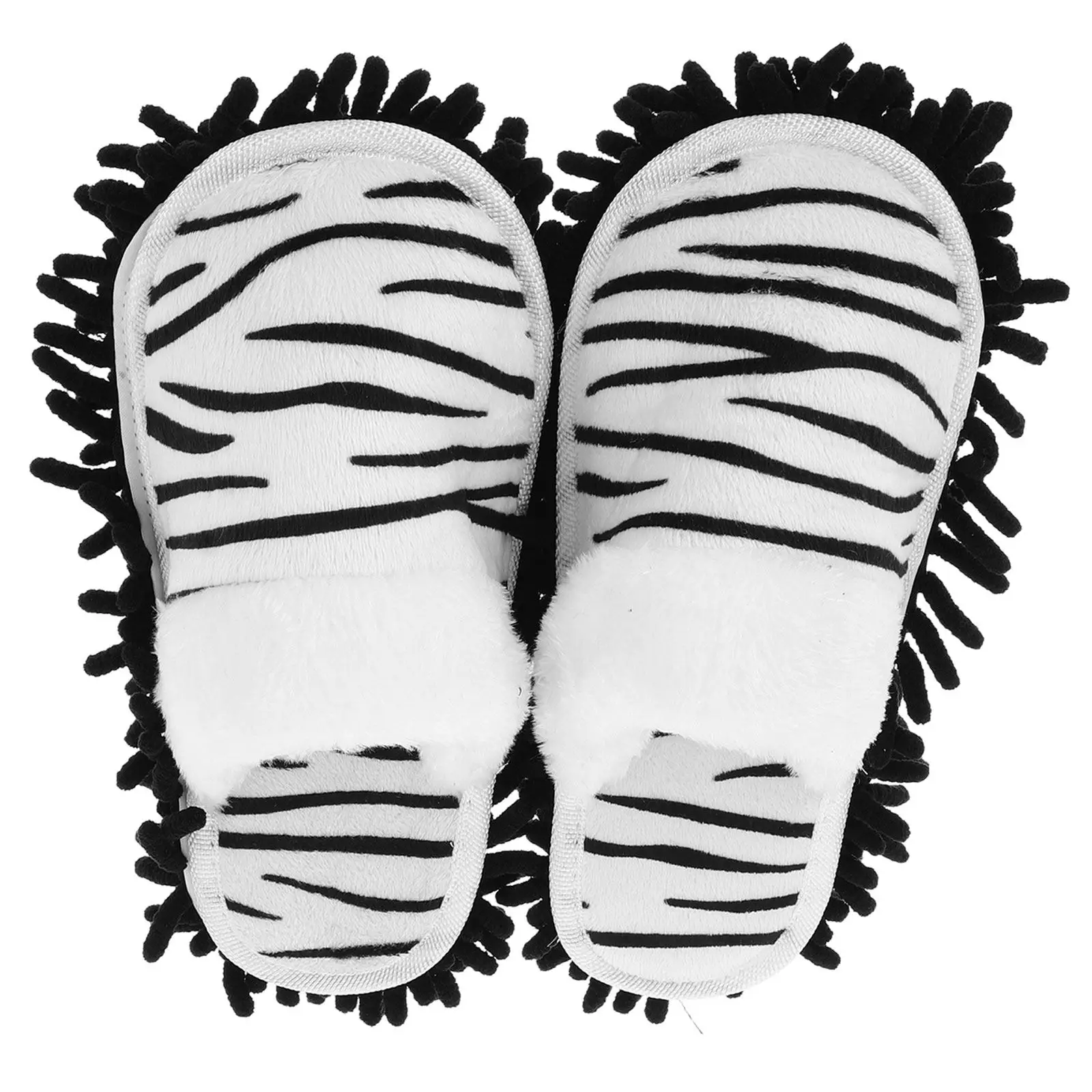 

1Pair Mopping Slippers for Floor Cleaning Thick Warm Sole Detachable Design Easy Wash Mop Shoes Slippers Home Office Hotel Use
