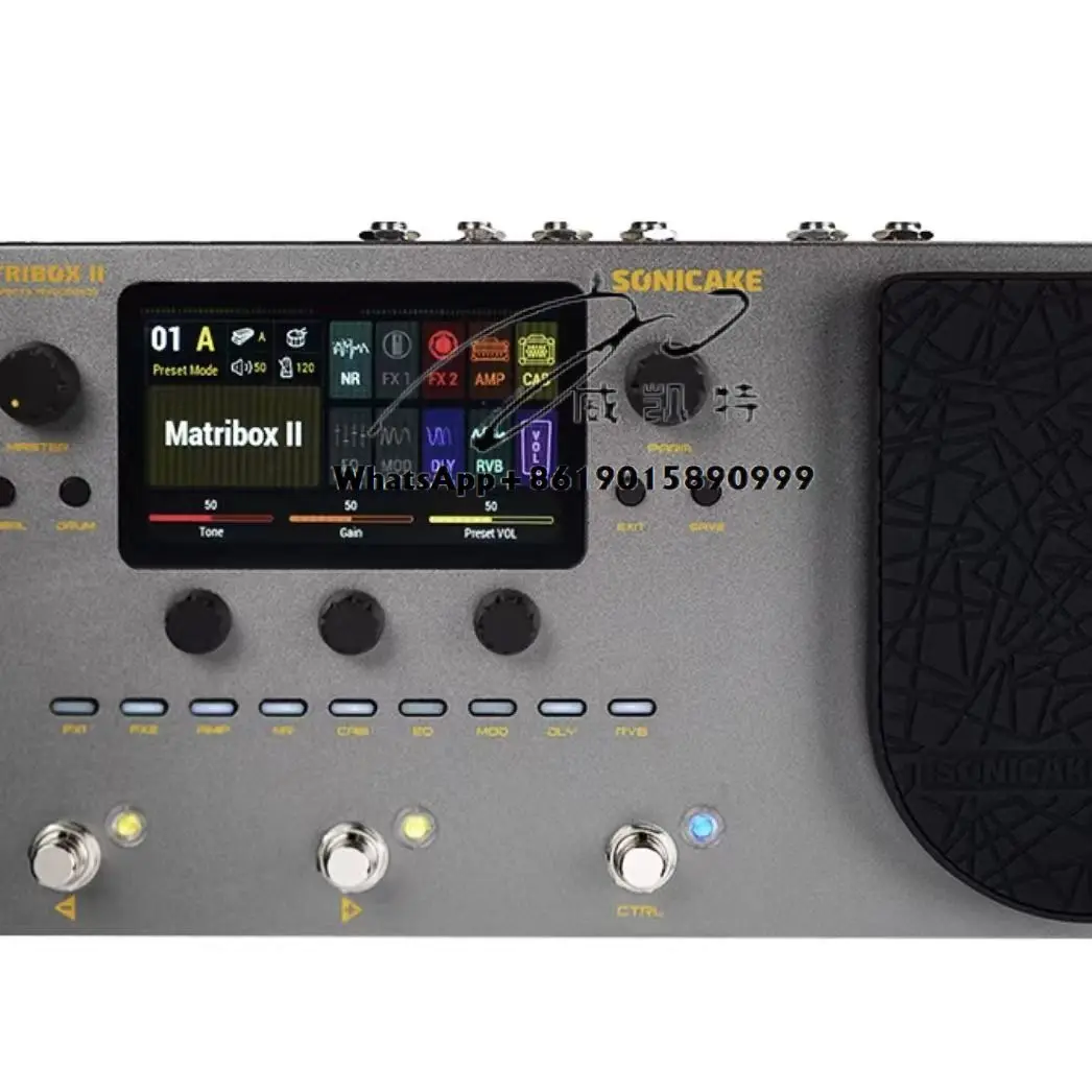 I Pro Backing Sound Card Comprehensive Effector مع التسجيل الداخلي لمشغلات طبلة الجيتار الكهربائي