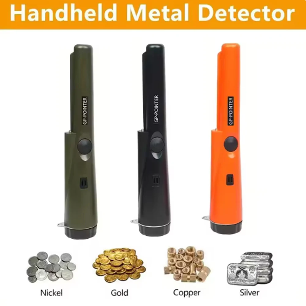 كاشف المعادن المحمول Pro GP-Pointer مع IP66 مقاوم للماء وحزام سوار LED لصيد الكنز والاستكشاف الخارجي