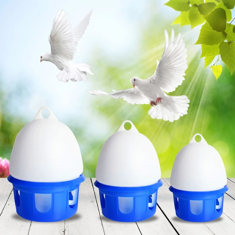 Automatic Bird Waterer Portable Water Feeder with Handle Durable Plastic Drinker 4L 6L 8L 10L Pet Supplies S24 21