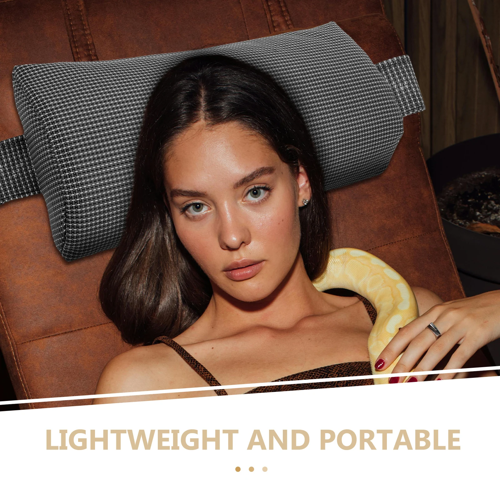 

Folding Chairs Pillow Lounger Cushion Head Pad Headrest for Chairs Pillows Pads Foam Outdoor Chaise Padding Grey Cushions