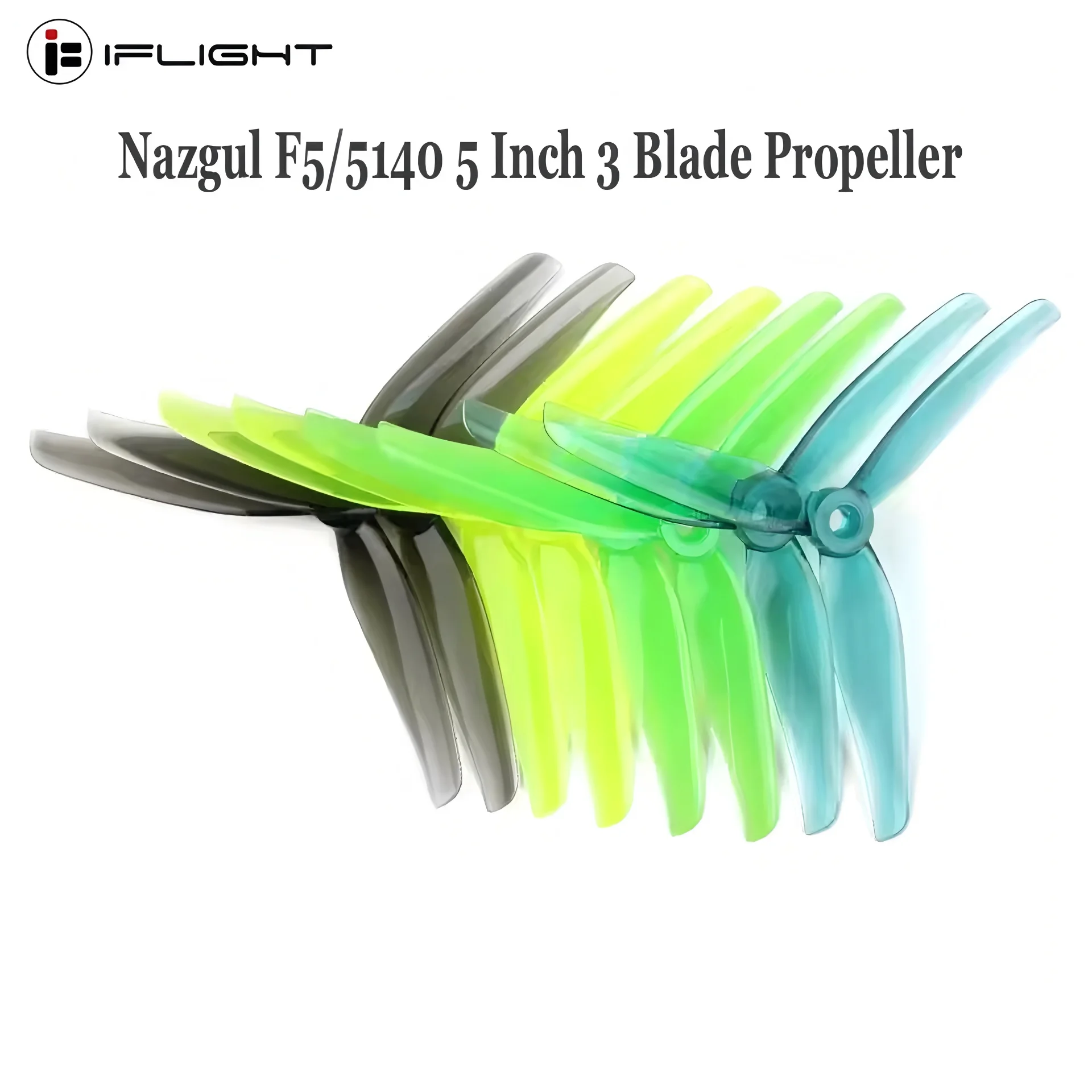 12pairs IFlight Nazgul F5 / 5140 5 Inch 3 Blade / Tri-blade Propeller Compatible XING-E 2207 Motor for RC FPV Racing Drone Part