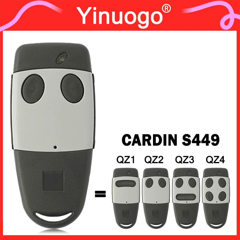 Cardin S449 QZ2 TXQ449200 QZ4 TXQ449400 QZ3 TXQ449300 QZ1 TXQ449100 Garagentor-/Tor-Fernbedienung 433,92 MHz Rolling Code