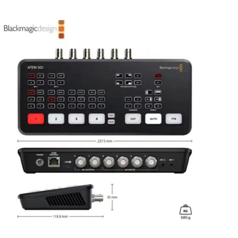 

Runpu D83 оригинальный Blackmagic Design SDI ATEM Mini Pro переключатель потока в реальном времени многофункциональная запись новые функции Atem Mini Pro