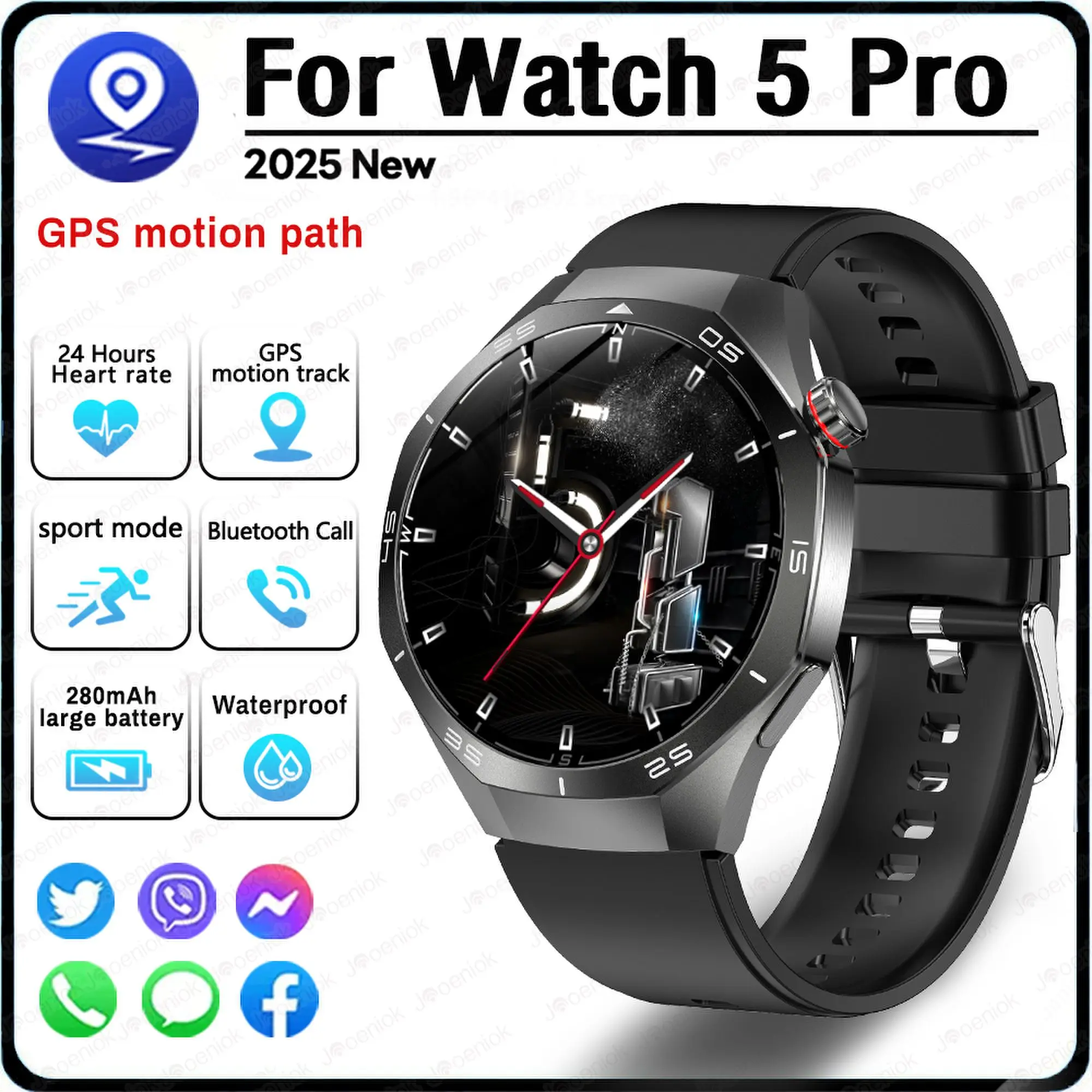Smart Watch with HD GPS and Bluetooth Call